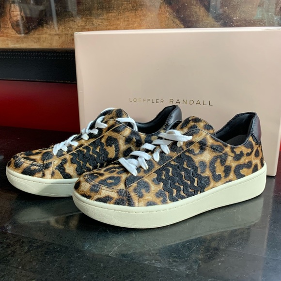 Loeffler Randall NIB! Leopard Sneakers $395 - Picture 12 of 16